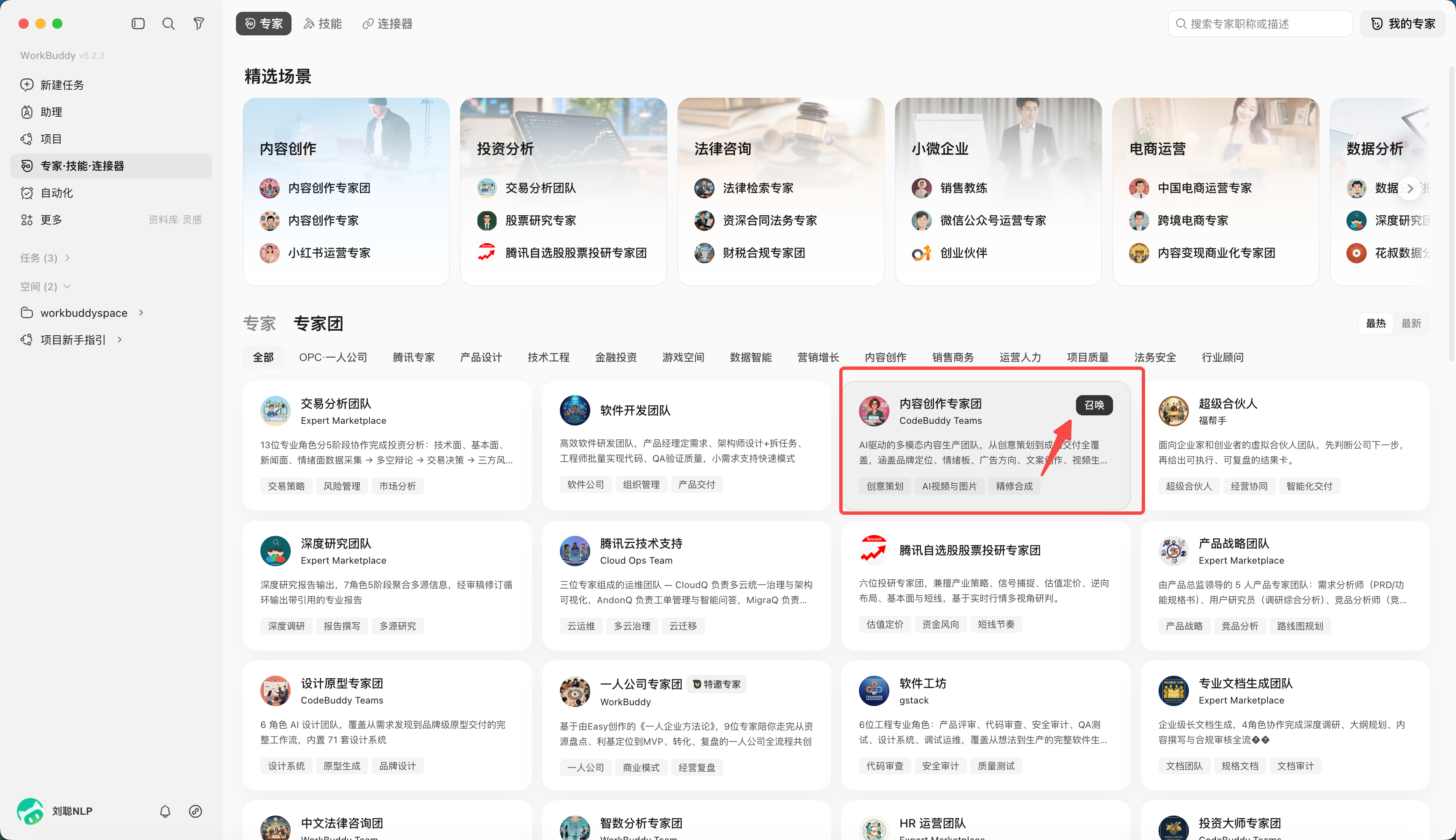 进入专家团